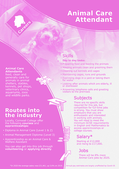 Animal Care Attendants job poster